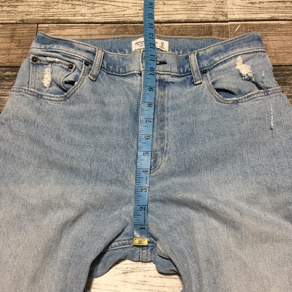 Abercrombie Fitch The 70’s Vintage Flare Ultra High Rise Jeans Women 29/8S Blue - Picture 3 of 11